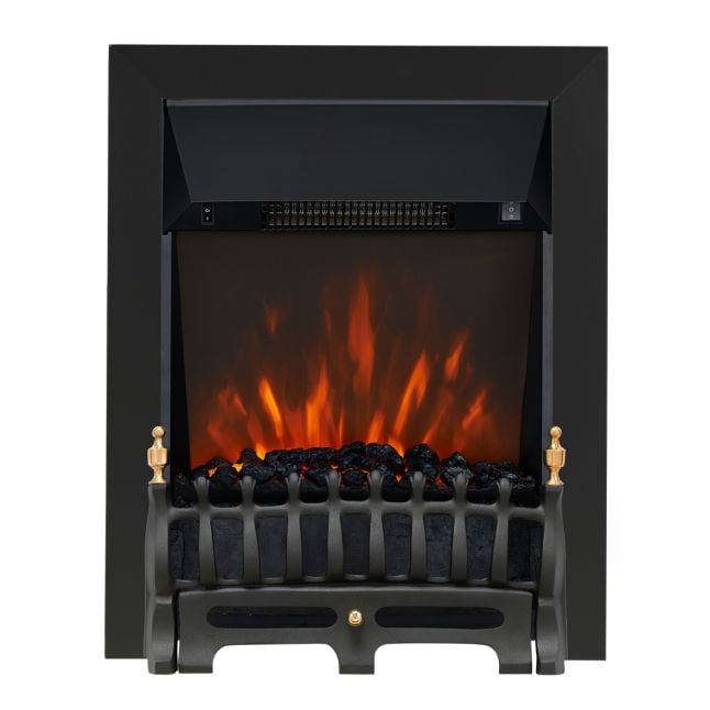 Clara Blenheim Black LED Electric Fire 