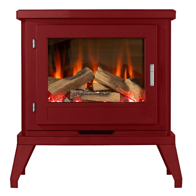 Doughton Burgundy LED Electric Stove